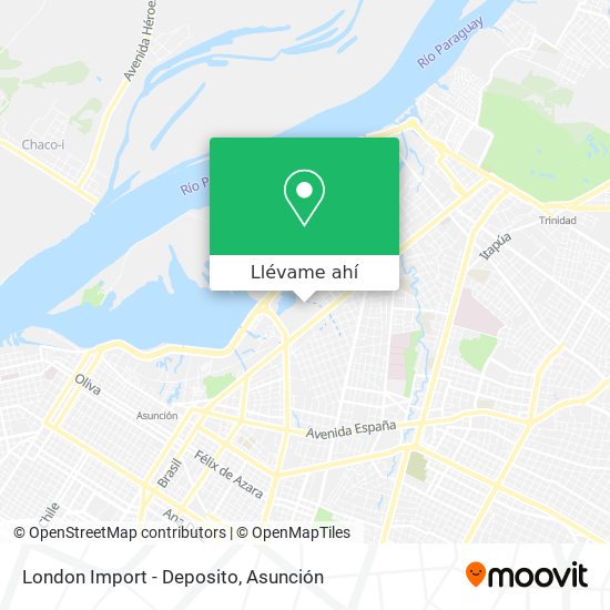 Mapa de London Import - Deposito