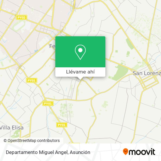 Mapa de Departamento Miguel Angel