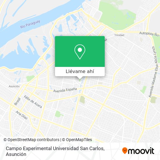 Mapa de Campo Experimental Universidad San Carlos