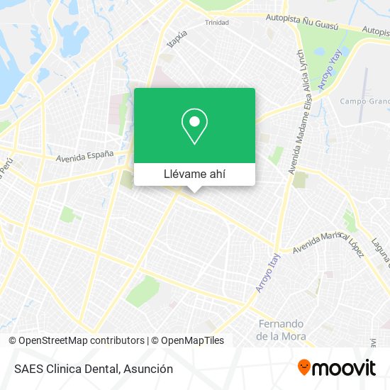 Mapa de SAES Clinica Dental