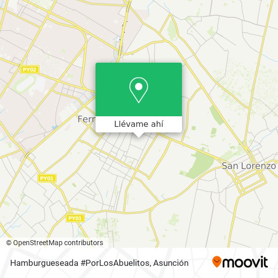 Mapa de Hamburgueseada #PorLosAbuelitos