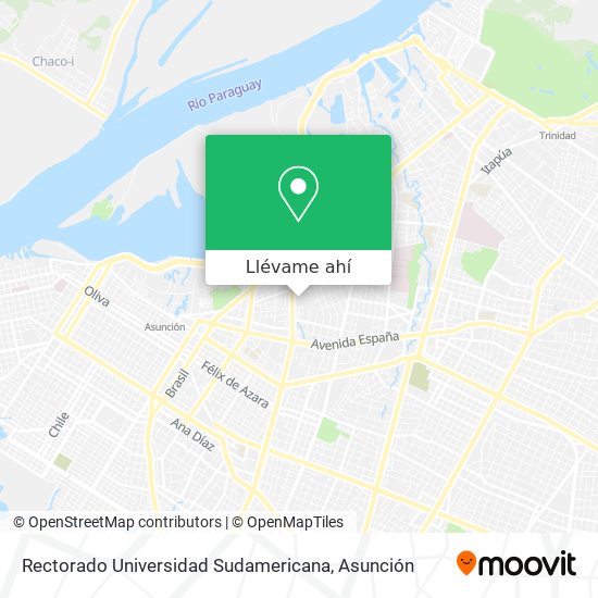 Mapa de Rectorado Universidad Sudamericana
