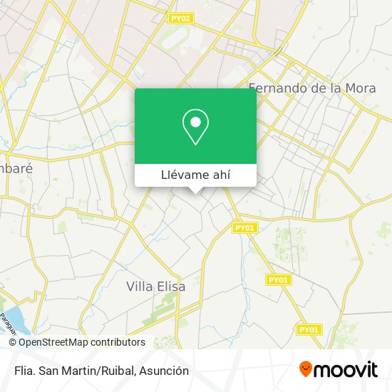 Mapa de Flia. San Martin/Ruibal