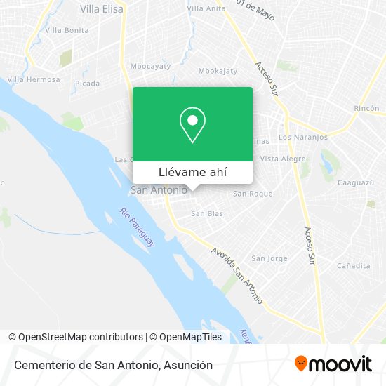 Mapa de Cementerio de San Antonio