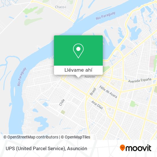 Mapa de UPS (United Parcel Service)