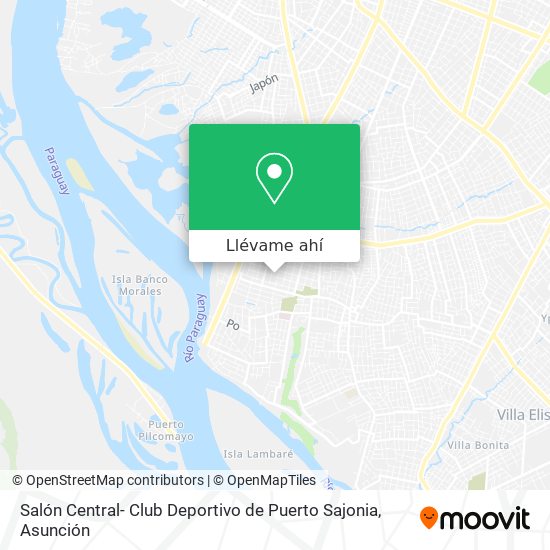Mapa de Salón Central- Club Deportivo de Puerto Sajonia