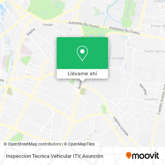 Mapa de Inspeccion Tecnica Vehicular ITV