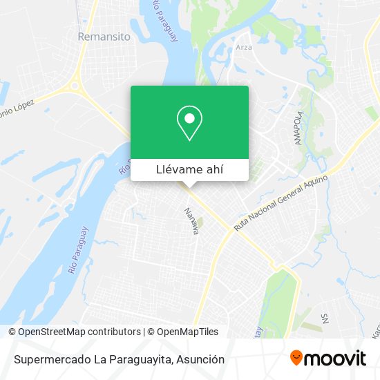Mapa de Supermercado La Paraguayita