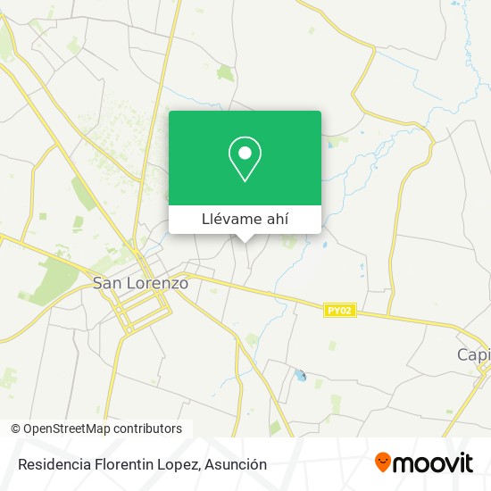 Mapa de Residencia Florentin Lopez
