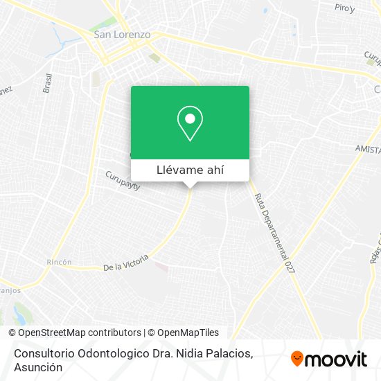 Mapa de Consultorio Odontologico Dra. Nidia Palacios