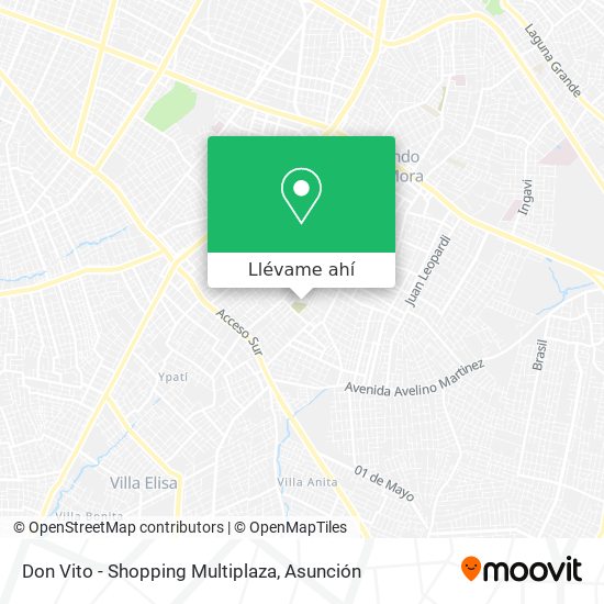 Mapa de Don Vito - Shopping Multiplaza
