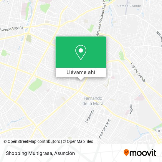 Mapa de Shopping Multigrasa