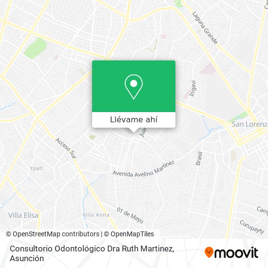 Mapa de Consultorio Odontológico Dra Ruth Martinez