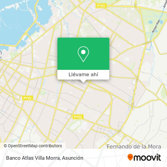 Mapa de Banco Atlas Villa Morra
