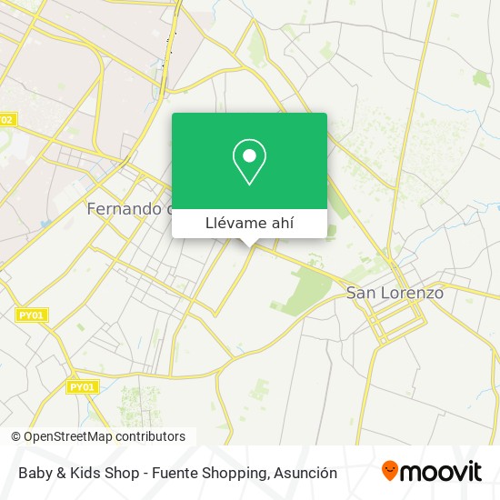 Mapa de Baby & Kids Shop - Fuente Shopping