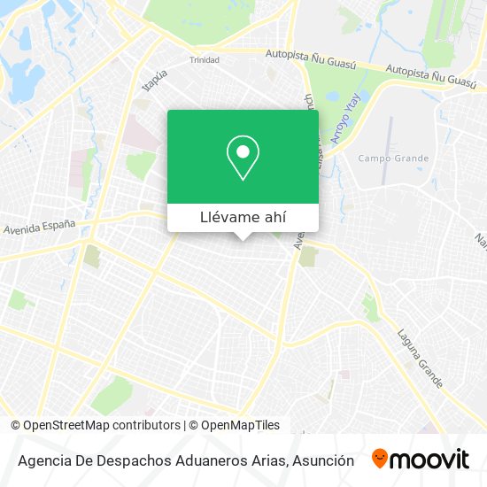 Mapa de Agencia De Despachos Aduaneros Arias