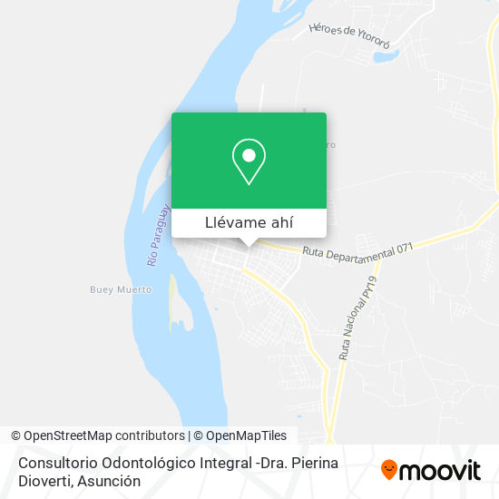 Mapa de Consultorio Odontológico Integral -Dra. Pierina Dioverti
