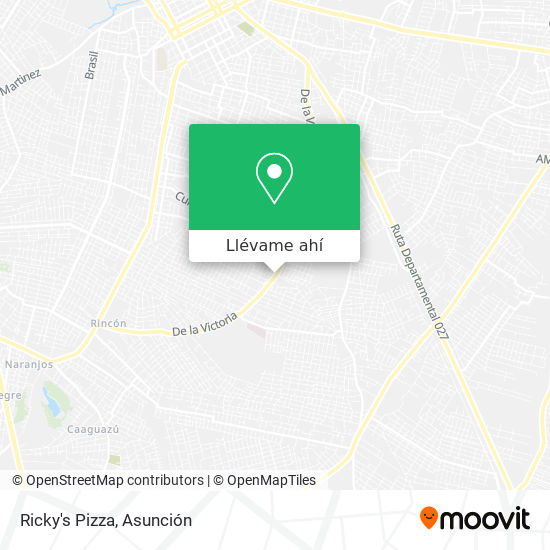 Mapa de Ricky's Pizza