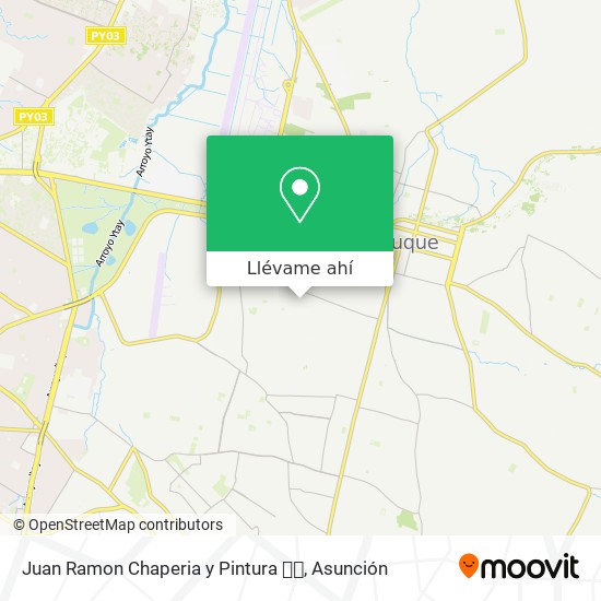 Mapa de Juan Ramon Chaperia y Pintura 🔧🚘