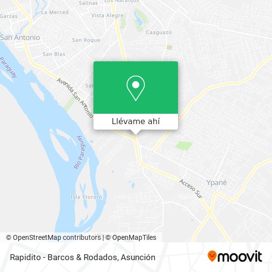 Mapa de Rapidito - Barcos & Rodados