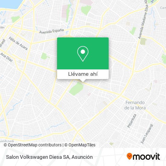Mapa de Salon Volkswagen Diesa SA