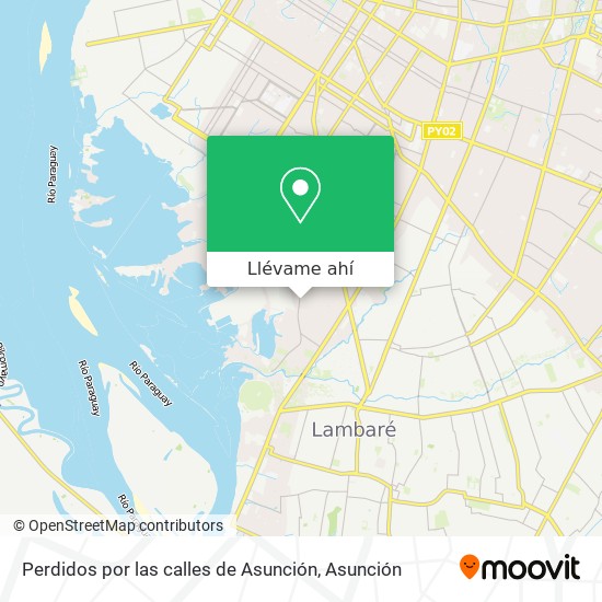 Mapa de Perdidos por las calles de Asunción