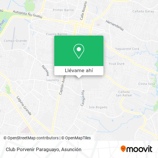 Mapa de Club Porvenir Paraguayo