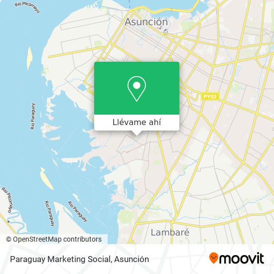 Mapa de Paraguay Marketing Social