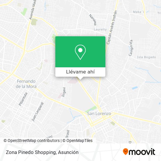 Mapa de Zona Pinedo Shopping