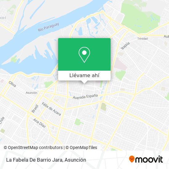 Mapa de La Fabela De Barrio Jara