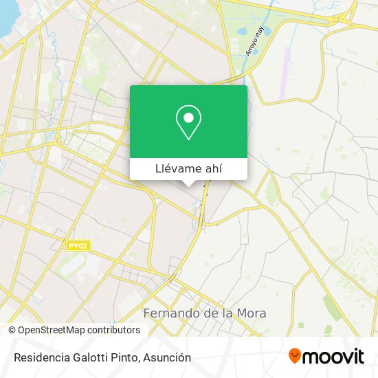 Mapa de Residencia Galotti Pinto