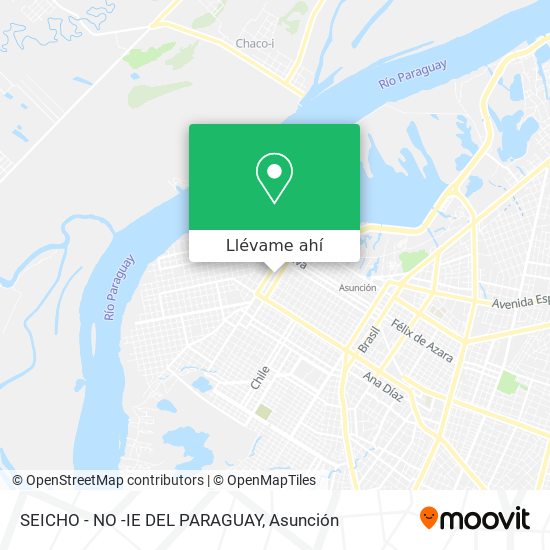 Mapa de SEICHO - NO -IE DEL PARAGUAY