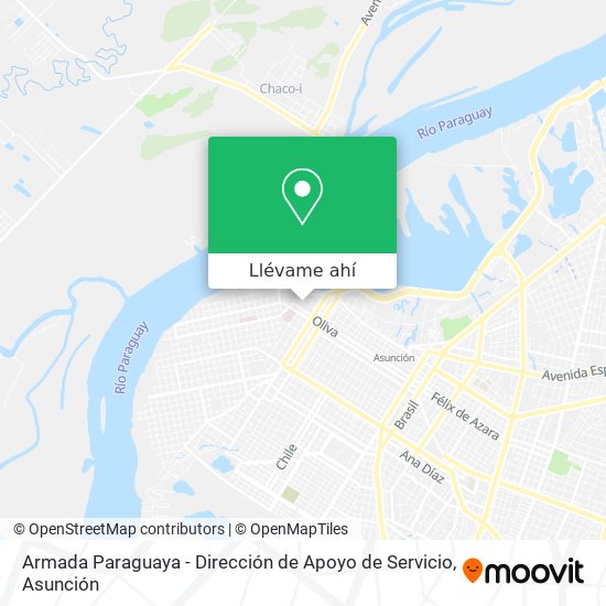 Mapa de Armada Paraguaya - Dirección de Apoyo de Servicio
