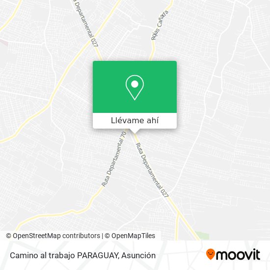 Mapa de Camino al trabajo PARAGUAY