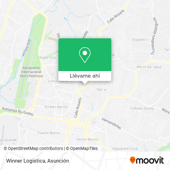 Mapa de Winner Logistica