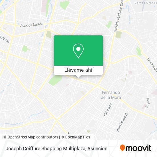 Mapa de Joseph Coiffure Shopping Multiplaza