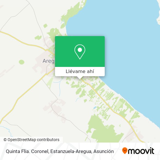 Mapa de Quinta Flia. Coronel, Estanzuela-Aregua