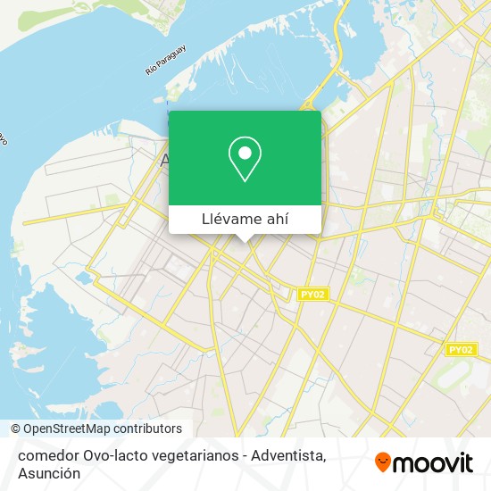 Mapa de comedor  Ovo-lacto vegetarianos - Adventista