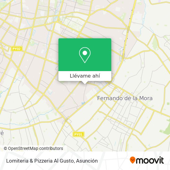 Mapa de Lomiteria & Pizzeria Al Gusto