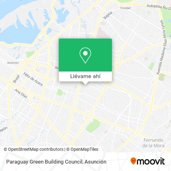 Mapa de Paraguay Green Building Council