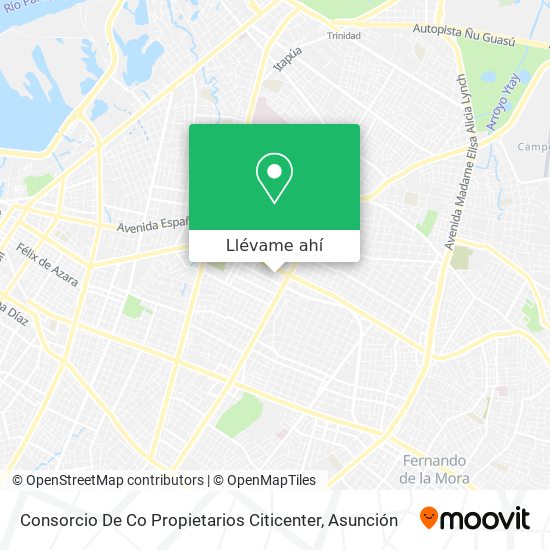 Mapa de Consorcio De Co Propietarios Citicenter