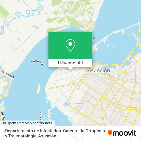 Mapa de Departamento de Infectados. Catedra de Ortopedia y Traumatologia