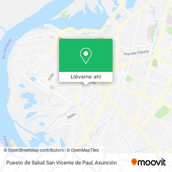Mapa de Puesto de Salud San Vicente de Paul