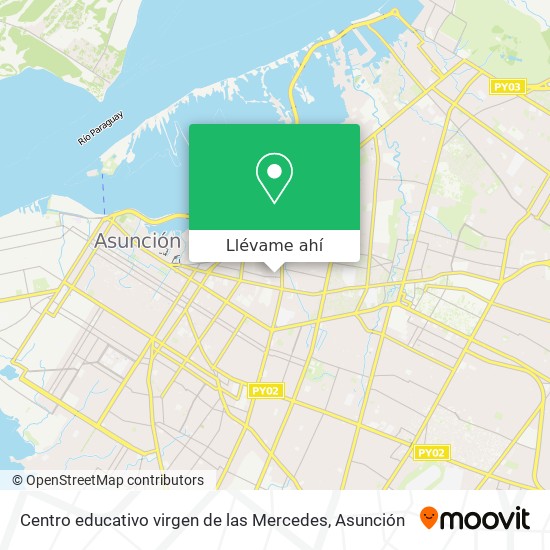Mapa de Centro educativo virgen de las Mercedes