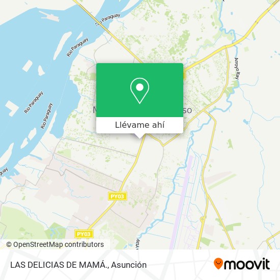 Mapa de LAS DELICIAS DE MAMÁ.