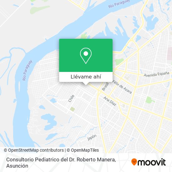 Mapa de Consultorio Pediatrico del Dr. Roberto Manera