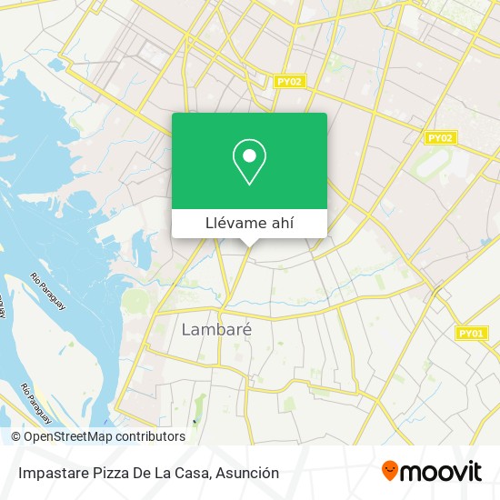 Mapa de Impastare Pizza De La Casa