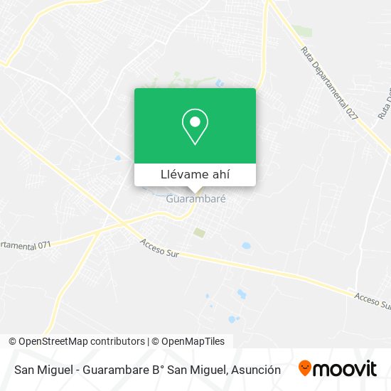 Mapa de San Miguel  - Guarambare B° San Miguel