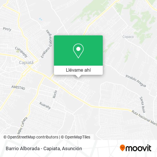 Mapa de Barrio Alborada - Capiata