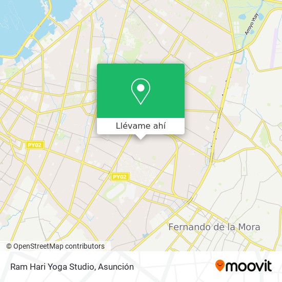 Mapa de Ram Hari Yoga Studio